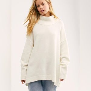 Free People Afterglow Mock Neck Sweater